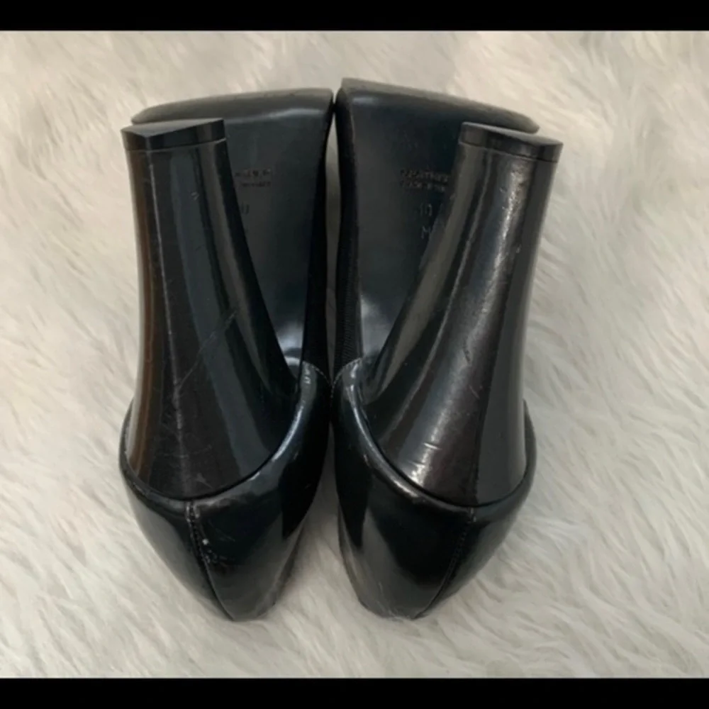 YSL Yves Saint Laurent Pumps Heels Shoes Authentic Patent Leather Mesh